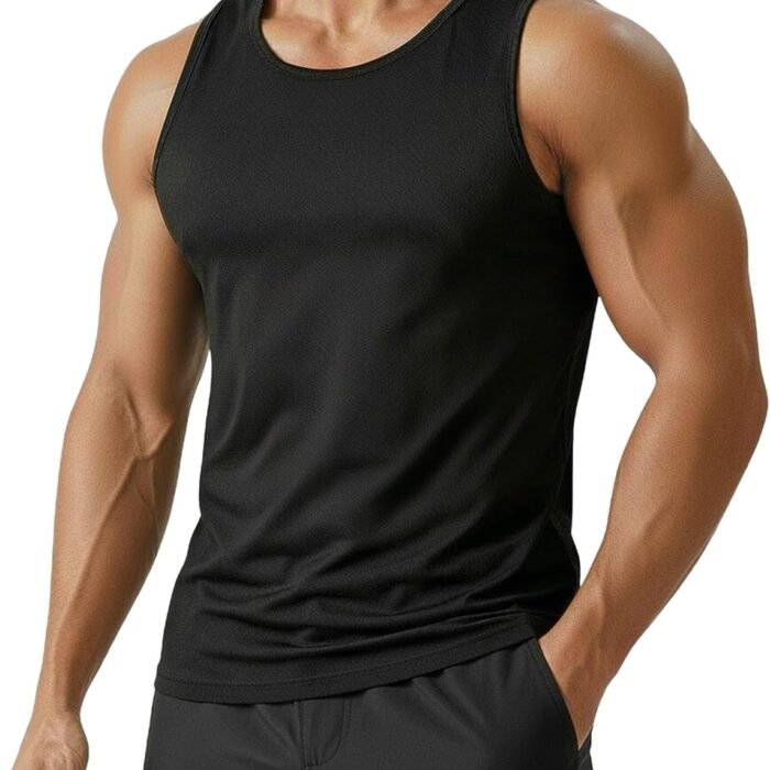Men's UPF 50+ Quick Dry Tank Tops Athletic Muscle Tee